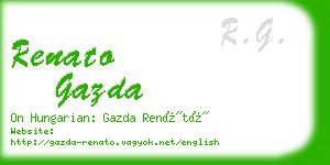 renato gazda business card